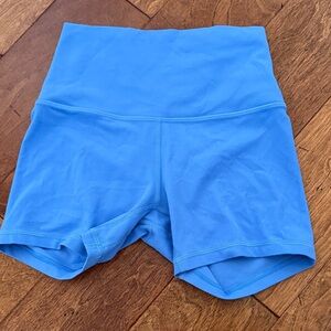 lululemon athletica High-Waisted Blue Shorts